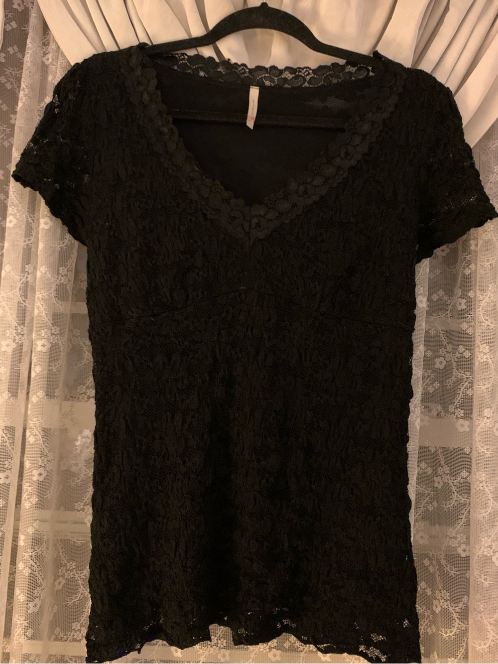 Olivia Moon Black Lace Top